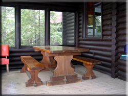 Screened Porch on Log Cabin